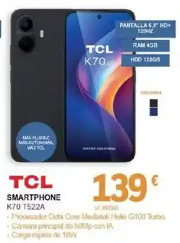 E.Leclerc Tcl smartphone k70 t522a oferta