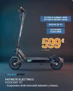 E.Leclerc Smartgyro patinete eléctrico rockway gt oferta