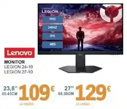 E.Leclerc Lenovo monitor legion 24-10 legion 27-10 oferta