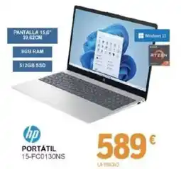 E.Leclerc hp portátil 15-fc0130ns oferta