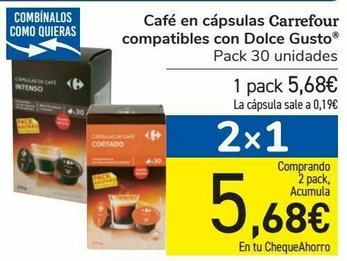 El precio y las condiciones de NESCAFÉ Dolce Gusto están en el catálogo o  el sitio web que dirigen.
