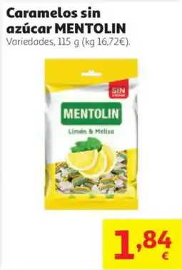 Alcampo mentolin caramelos sin azúcar oferta