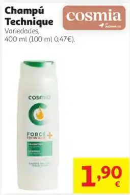 Alcampo cosmia champú technique oferta
