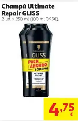 Alcampo Gliss champú ultimate repair oferta