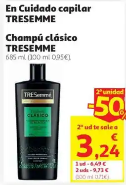 Alcampo Tresseme champú clásico oferta