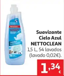 Alcampo Nettoclean suavizante cielo azul oferta