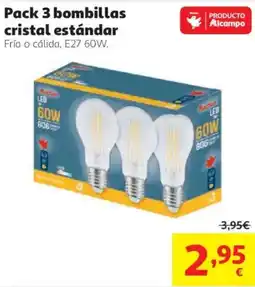 Alcampo Auchan bombillas cristal estándar oferta