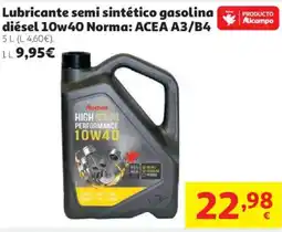 Alcampo Auchan lubricante semi sintético gasolina diesel 10w40 norma ACEA A3/B4 oferta