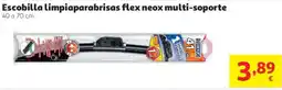 Alcampo Neox escobilla limpiaparabrisas flex multi-soporte oferta