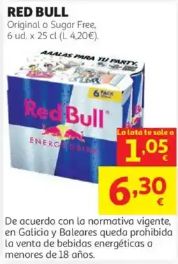 Alcampo Red Bull Original o Sugar Free oferta