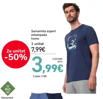 Carrefour Samarreta esport estampada home oferta
