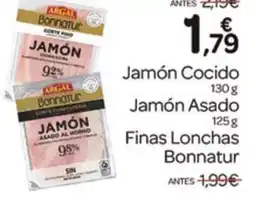 Supermercados El Jamón Bonnatur jamón cocido jamón asado finas lonchas oferta