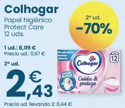 Clarel Colhogar papel higiénico protect care oferta