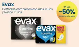 Clarel Evax Cottonlike compresas con alas y noche oferta