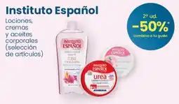 Clarel Instituto Español lociones cremas y aceites corporales oferta