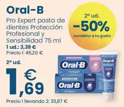 Clarel Oral-B Pro Expert pasta de dientes Protección Profesional y Sensibilidad oferta