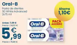 Clarel Oral-B pasta de dientes 3D White Advanced oferta