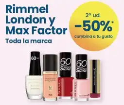Clarel Rimmel London y Max Factor oferta