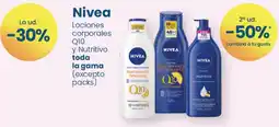 Clarel Nivea lociones corporales Q10 y Nutritivo oferta