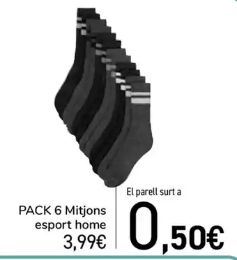 Carrefour Pack 6 Mitjons esport home oferta
