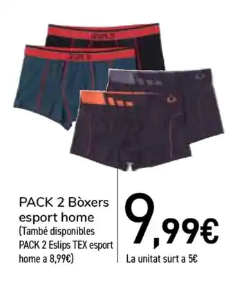 Carrefour Pack 2 Bòxers esport home oferta