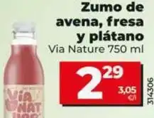 Dia Via nature - zumo de avena, fresa y platano oferta