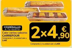 Supeco Carrefour - cake varios sabores oferta