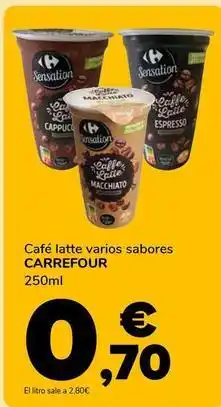 Supeco Carrefour - cafe latte oferta