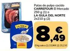 Supeco Carrefour el mercado / la gula del norte - patas de pulpo cocido oferta