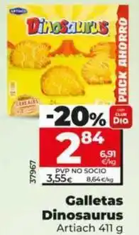 Dia Artiach - galletas dinosaurus oferta