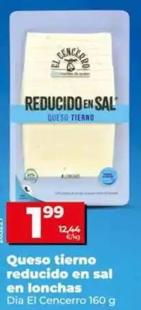 Dia Dia el cencerro - queso tierno reducido en sal en lonchas oferta