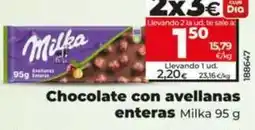 Dia Milka - chocolate con avellanas enteras oferta