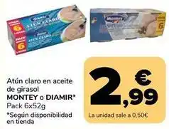 Supeco Montey / diamir - atun claro en aceite de girasol oferta