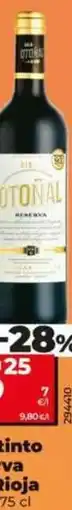 Dia Otoñal - vino tinto reserva d.o. rioja oferta