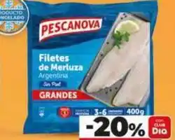 Dia Pescanova - filetes de merluza argentina sin piel oferta