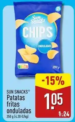 ALDI Sun - patatas fritas onduladas oferta