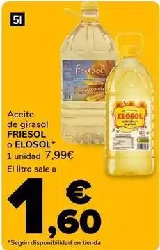Supeco Friesol / elosol - aceite de girasol oferta