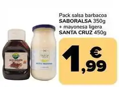 Supeco Saboralsa / santa cruz - pack salsa barbacoa + mayonesa ligera oferta