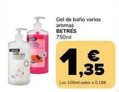 Supeco Betres - gel de bano oferta
