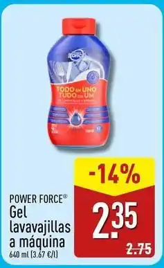 ALDI Uno - gel lavavajillas a maquina oferta