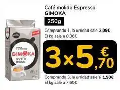 Supeco Gimoka - café molido espresso oferta
