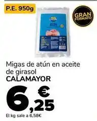 Supeco Calamayor - migas de atun en aceite de girasol oferta