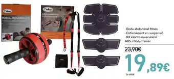 Carrefour Roda abdominal fitness, Entrenament en suspensió, Kit electro musculació oferta