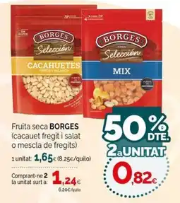 Condis Borges cacahuetes fritos y salados oferta