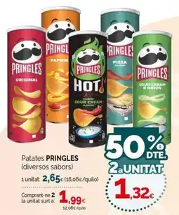 Condis Pringles patates diversos sabors oferta