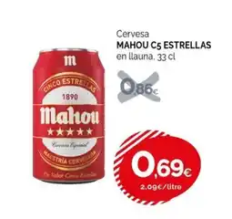 Condis Mahou c5 estrellas oferta