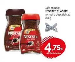 Condis Nescafe classic normal o descafeinat oferta