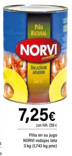 Cash Ifa Norvi piña en su jugo oferta