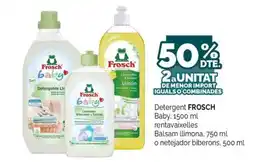 Condis Frosch Detergent Baby rentavaixelles balsam limona o netejador biberons oferta