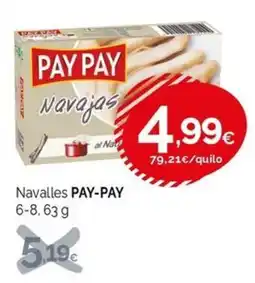 Condis Navalles PAY-PAY Navajas oferta